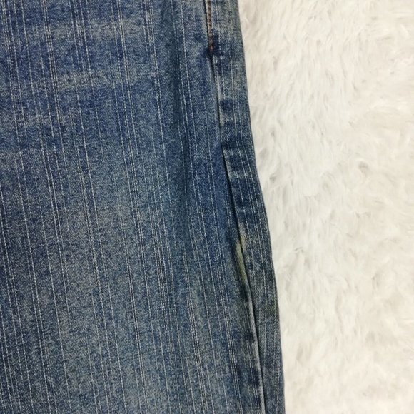 Vintage Abercrombie & Fitch Womens Jeans Flare Button Fly Blue Denim 12 - Picture 11 of 14